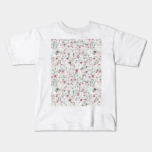 Winter floral pattern Kids T-Shirt